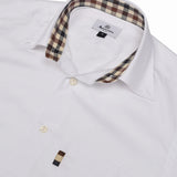 Aquascutum Active Button Down Popeline Shirt - Optic White