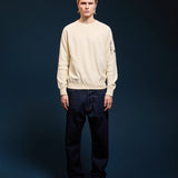 Aquascutum Active Cotton Knit Crewneck Sweater - Old White