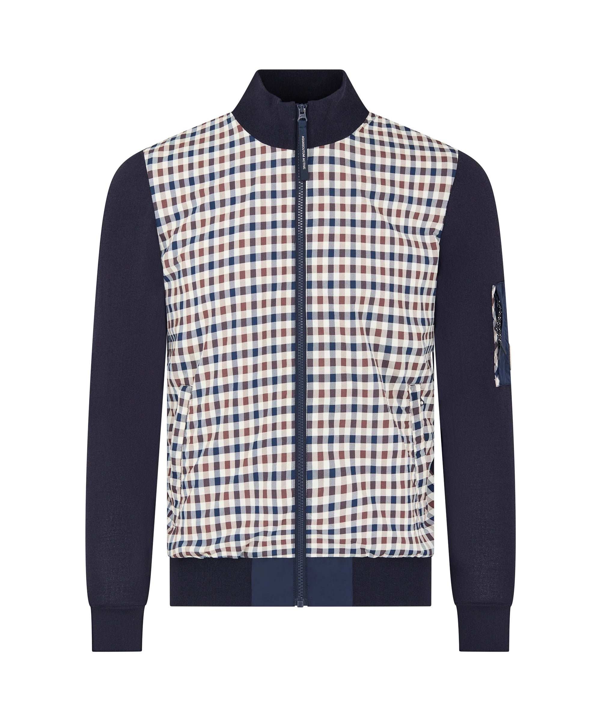 Aquascutum Active Club Tech FZ Sweater - Navy