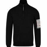 Aquascutum Active 1/4 Zip Tech Sweater - Black