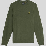 Lyle & Scott Lambswool Blend Crew Neck Jumper - Deep Depths Marl