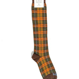 IN THE BOX Tartan Socks - Military/Camel