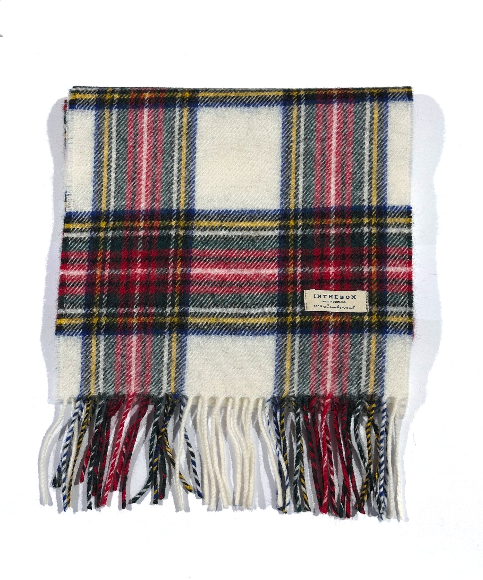 IN THE BOX Tartan Scarf - Ivory