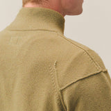 C.P. Company Lambswool Lens Half Zip Sweater - Ermine