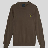 Lyle & Scott Cotton Merino Crew Neck Jumper - Espresso