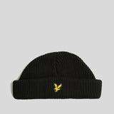 Lyle & Scott Brim Beanie - Black Ice