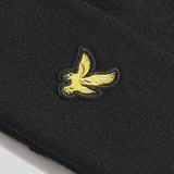 Lyle & Scott Cotton Merino Beanie - Jet Black