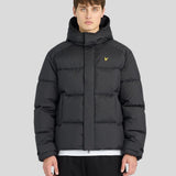 Lyle & Scott Hooded Puffer Jacket - Jet Black