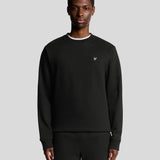 Lyle & Scott Diagonal Weave Crew Neck Sweatshirt - Lacquer