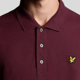 Lyle & Scott Plain Polo Shirt - Burgundy