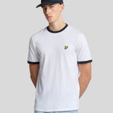 Lyle & Scott Ringer T-Shirt - White/Navy