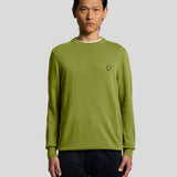 Lyle & Scott Cotton Crew Neck Jumper - Shrub Green