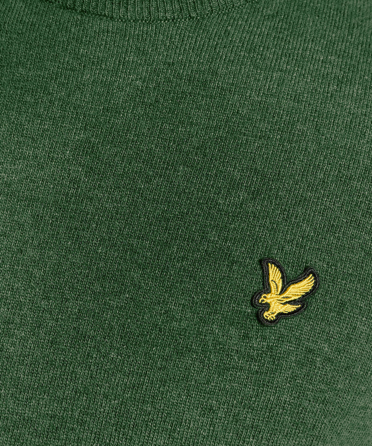 Lyle & Scott Lambswool Blend Crew Neck Jumper - Dark Green