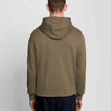 Lyle & Scott Cotton Zip Through Hoodie - Khaki Ash