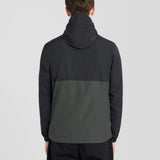 Lyle & Scott Color Block Water Resistant Jacket - Jet Black/Gunmetal