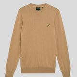 Lyle & Scott Cotton Merino Crew Neck Jumper - Tigers Eye
