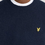 Lyle & Scott Brushed Crew Neck Jumper - Dark Navy