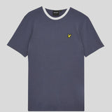 Lyle & Scott Ringer T-Shirt - Greystone/White