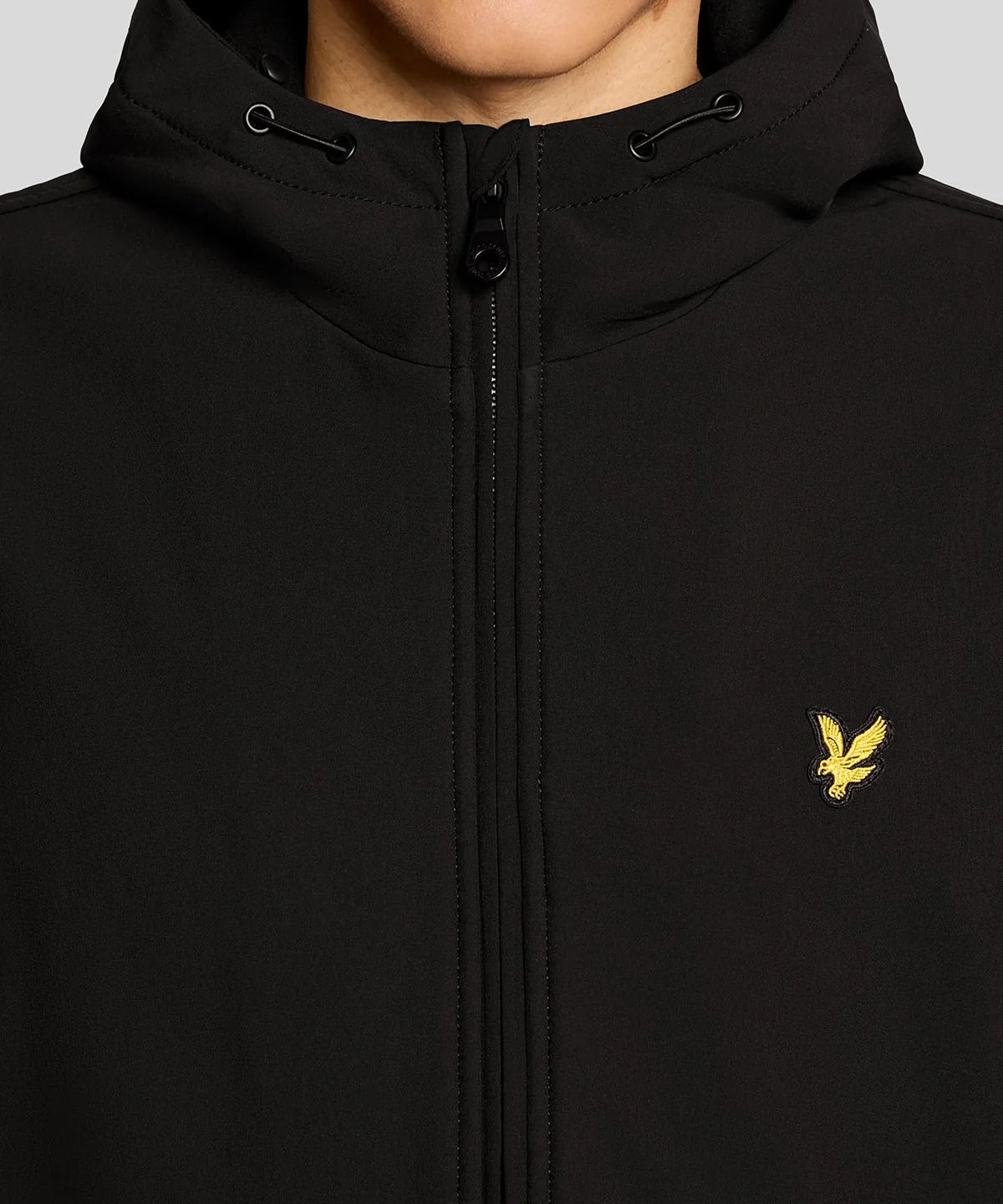 Lyle & Scott Fleece Back Softshell Jacket - Jet Black