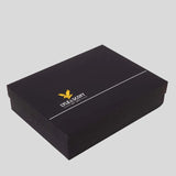 Lyle & Scott Lambswool Blend Scarf and Beanie Set - Blue Night