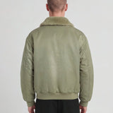 Lyle & Scott Hooded Flight Jacket - Khaki Smoke