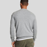 Lyle & Scott Cotton Merino Crew Neck Jumper - Mid Grey Marl
