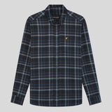 Lyle & Scott Tonal Check Shirt - Dark Navy
