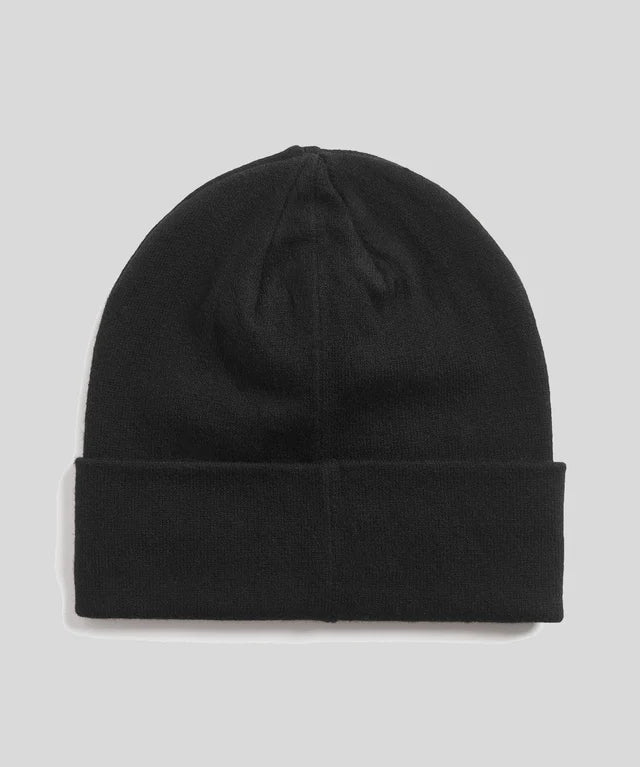Lyle & Scott Cotton Merino Beanie - Jet Black