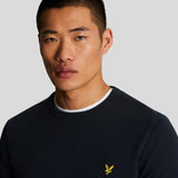 Lyle & Scott Cotton Crew Neck Jumper - Dark Navy