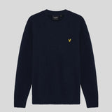 Lyle & Scott Brushed Crew Neck Jumper - Dark Navy
