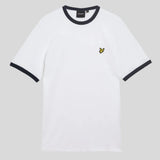 Lyle & Scott Ringer T-Shirt - White/Navy