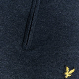 Lyle & Scott Lambswool Blend 1/4 Zip Jumper - Dark Navy Marl