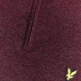 Lyle & Scott Lambswool Blend 1/4 Zip Jumper - Beetroot Marl