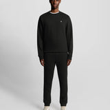 Lyle & Scott Diagonal Weave Crew Neck Sweatshirt - Lacquer