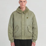 Lyle & Scott Hooded Flight Jacket - Khaki Smoke