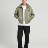 Lyle & Scott Hooded Flight Jacket - Khaki Smoke