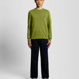Lyle & Scott Cotton Crew Neck Jumper - Shrub Green