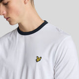 Lyle & Scott Ringer T-Shirt - White/Navy