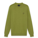 Lyle & Scott Cotton Crew Neck Jumper - Shrub Green