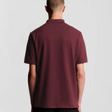 Lyle & Scott Plain Polo Shirt - Burgundy