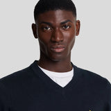 Lyle & Scott Cotton Merino V Neck Jumper - Dark Navy