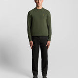 Lyle & Scott Lambswool Blend Crew Neck Jumper - Deep Depths Marl
