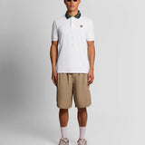 Lyle & Scott Tartan Collar Polo Shirt - White
