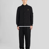 Lyle & Scott Rib Insert Button Through Jumper - Black