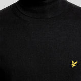 Lyle & Scott Cotton Merino Turtleneck Jumper - Jet Black