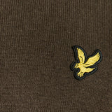 Lyle & Scott Cotton Merino Crew Neck Jumper - Espresso
