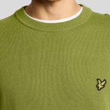 Lyle & Scott Cotton Crew Neck Jumper - Shrub Green