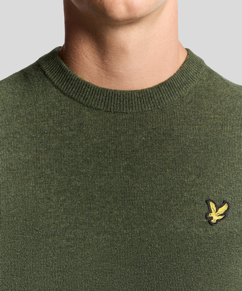 Lyle & Scott Lambswool Blend Crew Neck Jumper - Deep Depths Marl