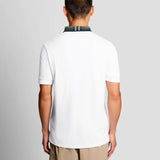Lyle & Scott Tartan Collar Polo Shirt - White