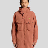 Lyle & Scott Water Resistant Guard Parka  - Brick
